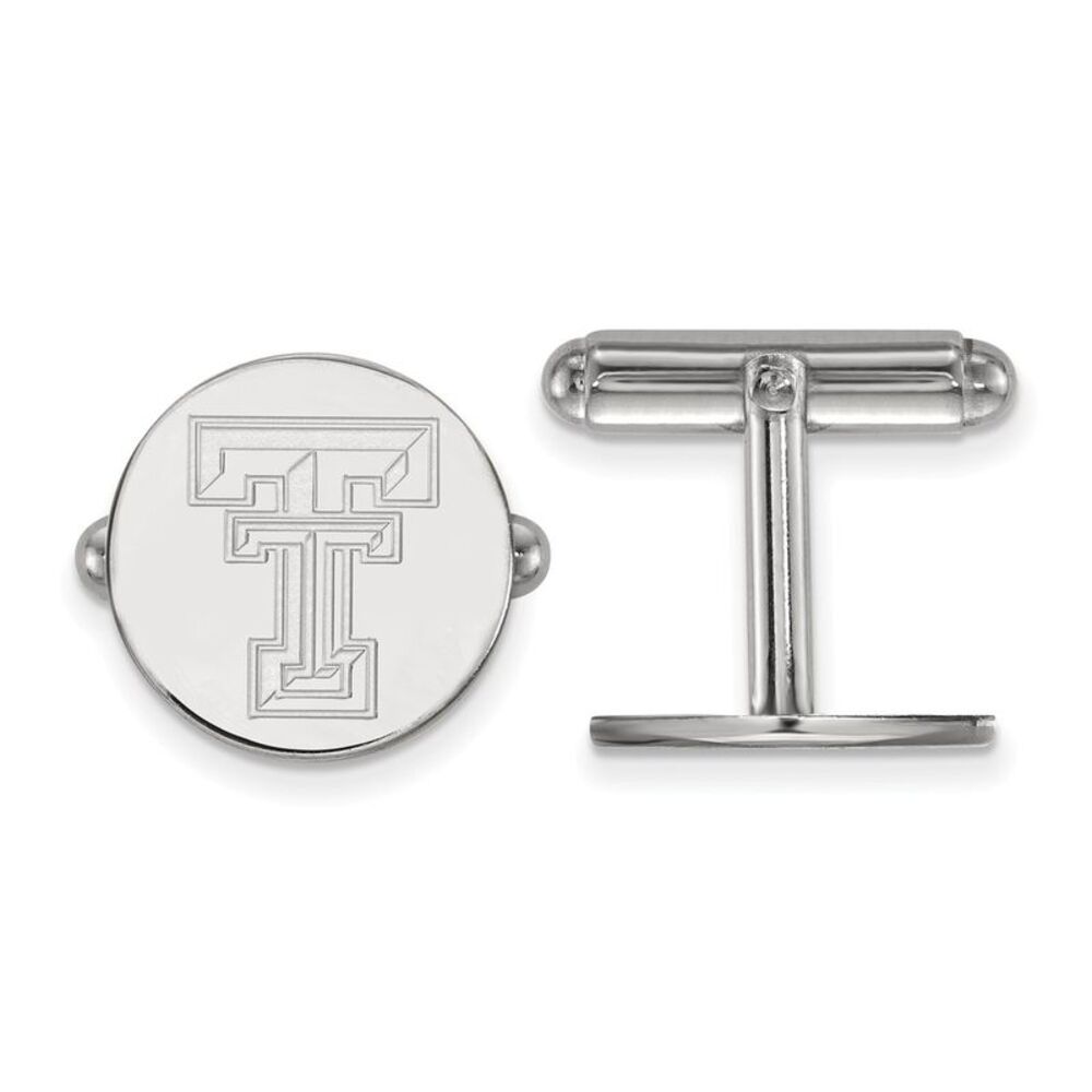 Sterling Silver Texas Tech University 'TT' Cuff Links